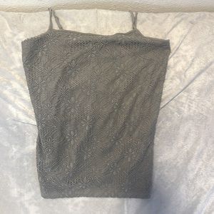 Ann Taylor grey lace tank
